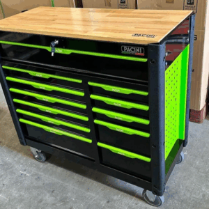 12 Drawer Tool Chest On Strong Castor Wheels & With Tools
